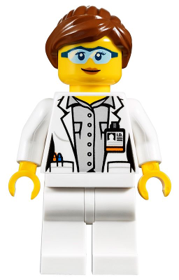 Scientist - Female, Blue Goggles and White Legs