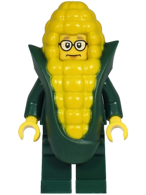 Mayor Fleck - Dark Green Suit Jacket, Corn Cob Costume