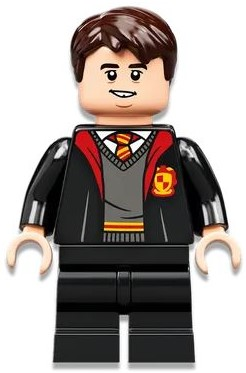 Neville Longbottom - Gryffindor Robe Open, Black Medium Legs