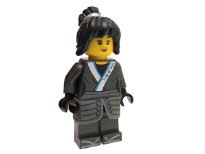 Nya - The LEGO Ninjago Movie, Cloth Armor Skirt, Hair, Crooked Smile / Open Mouth Smile