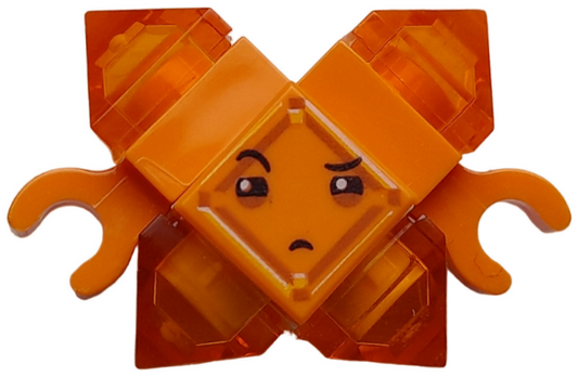 Kryptomite - Orange, Small Crystals (Pyramids), Hands