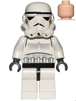 Imperial Stormtrooper - Light Nougat Head, Solid Mouth Helmet