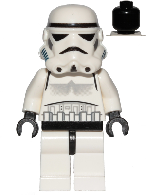 Imperial Stormtrooper - Black Head, Solid Mouth Helmet