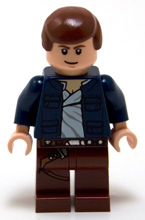 Han Solo, Reddish Brown Legs with Holster Pattern, Open Jacket