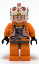 Luke Skywalker - Light Nougat, X-Wing Pilot Suit, Detailed Torso and Helmet