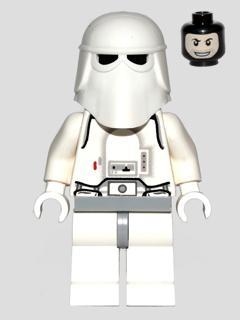 Snowtrooper, Light Bluish Gray Hips, White Hands, Printed Head