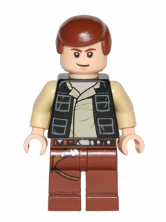 Han Solo, Reddish Brown Legs with Holster Pattern, Vest with Pockets