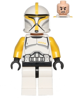 Clone Trooper Commander (Phase 1) - Yellow Arms, Scowl