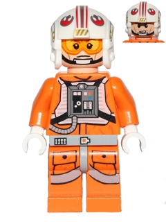 Luke Skywalker (Pilot, Printed Legs, Cheek Lines)