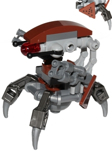Droideka (Destroyer Droid) - Reddish Brown Triangles with Stickers
