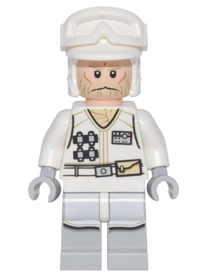 Hoth Rebel Trooper White Uniform (Tan Beard, without Backpack)
