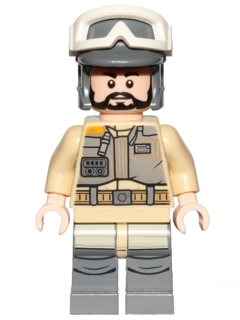 Rebel Trooper - White Goggles, Dark Bluish Gray Helmet, Black Beard (Private Kappehl)