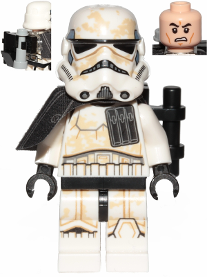 Sandtrooper (Enlisted) - Black Pauldron, Ammo Pouch, Dirt Stains, Survival Backpack