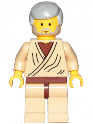 Obi-Wan Kenobi (Old with Light Bluish Gray Hair - 20th Anniversary Torso)