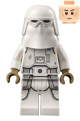 Snowtrooper Commander, Printed Legs, Dark Tan Hands